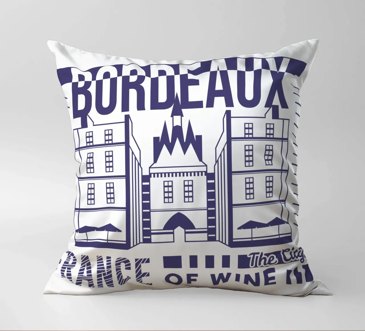 Bordeaux - Francia design classico cuscino da rivariahill