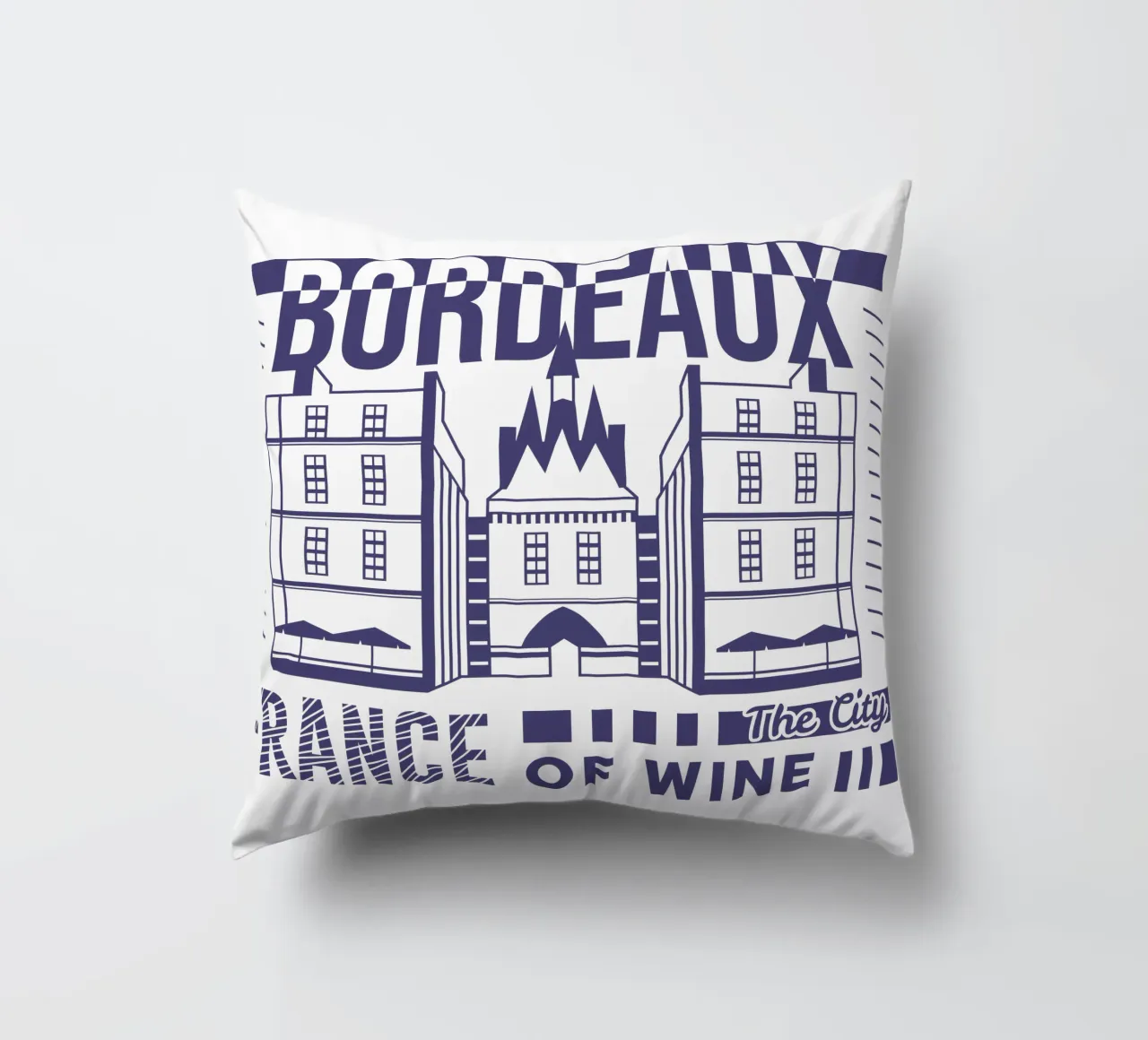 Bordeaux - Francia design classico cuscino da rivariahill