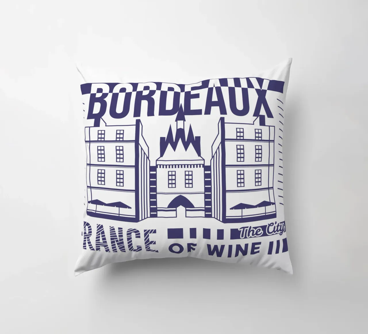 Bordeaux - Francia design classico cuscino da rivariahill