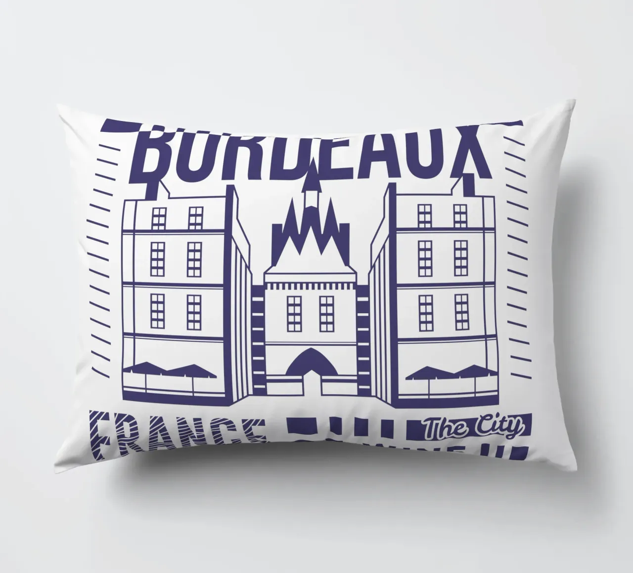 Bordeaux - Francia design classico cuscino da rivariahill