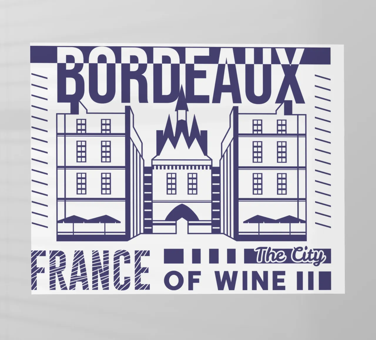 Bordeaux - Francia design classico pellicola backlit da rivariahill