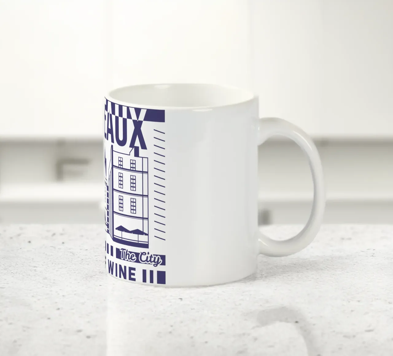 Bordeaux - Francia design classico tazza in ceramica da rivariahill