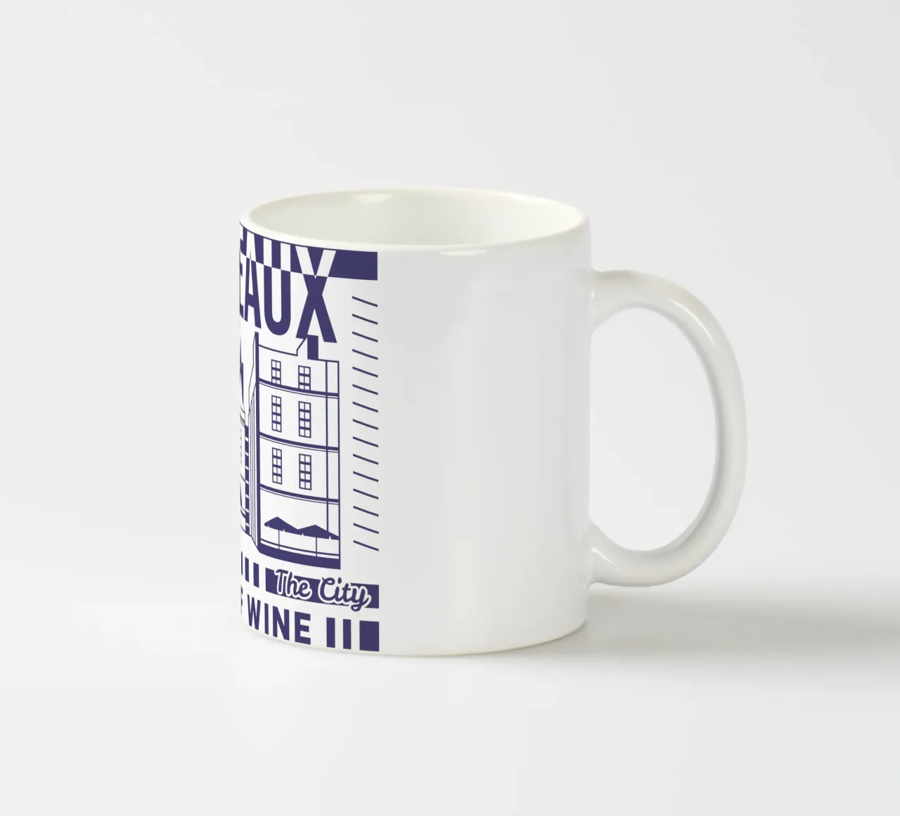 Bordeaux - Francia design classico tazza in ceramica da rivariahill