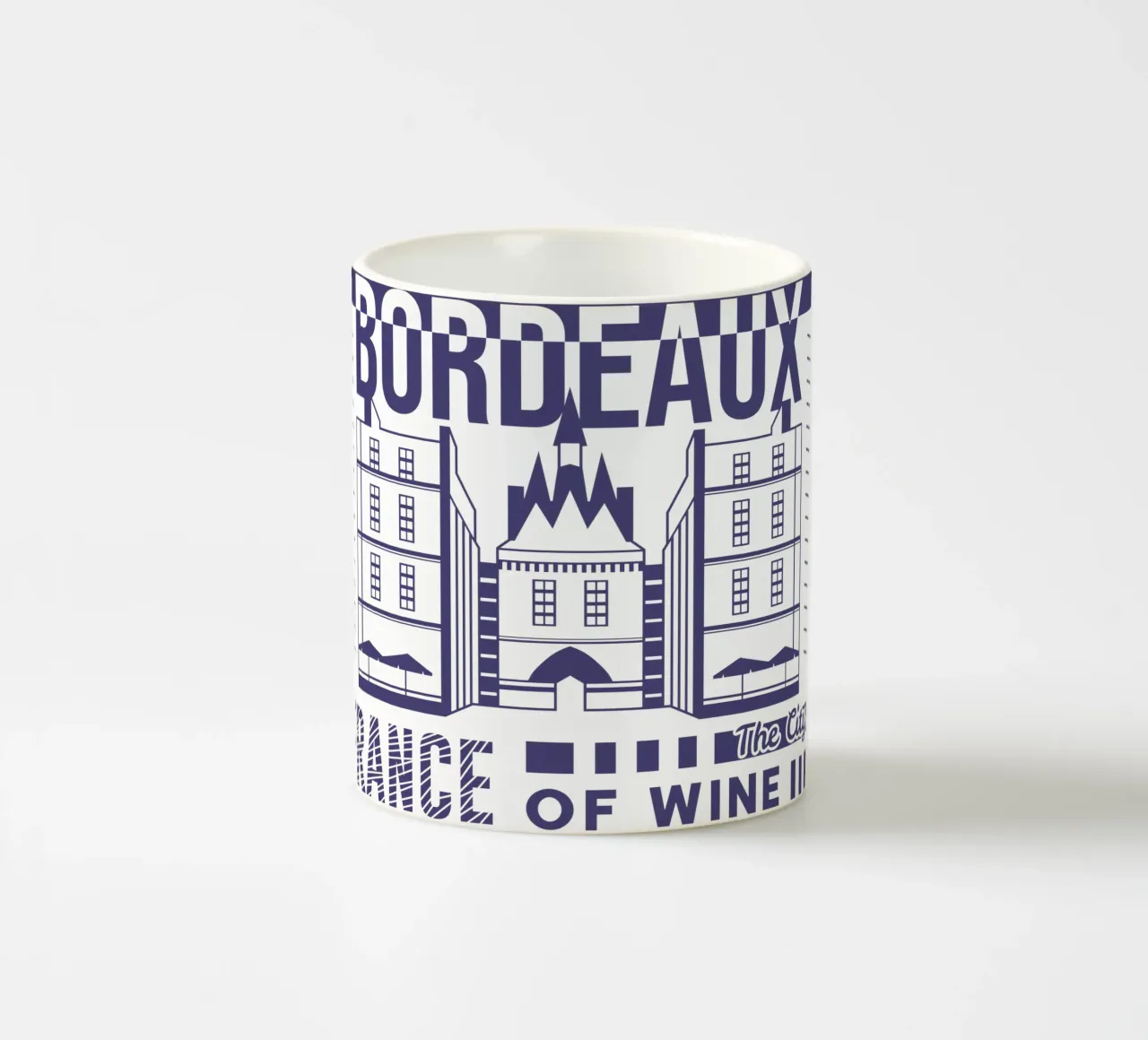 Bordeaux - Francia design classico tazza in ceramica da rivariahill