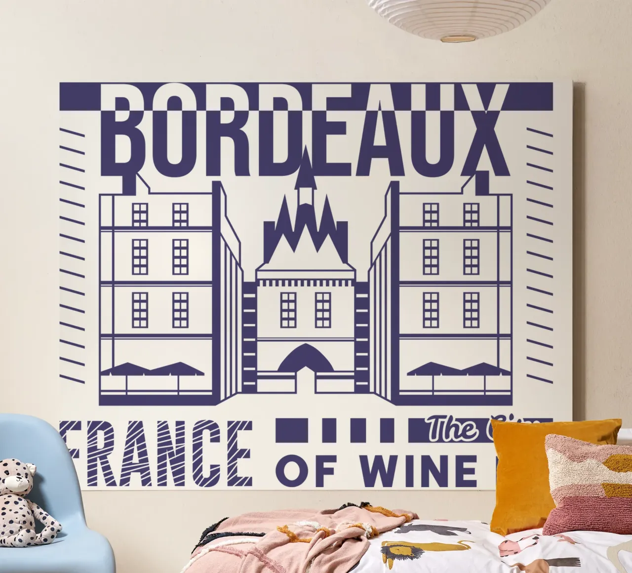 Bordeaux - Francia design classico tela con Cornice a cassetta da rivariahill