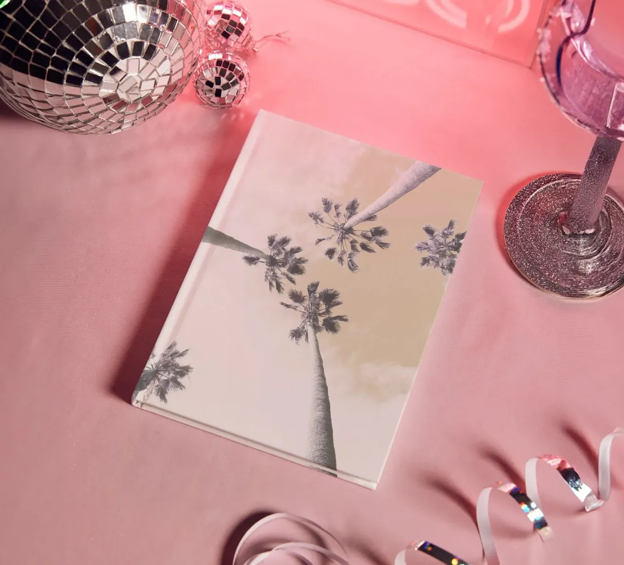 Abstract Palm Trees notebook by Dagmar Pels