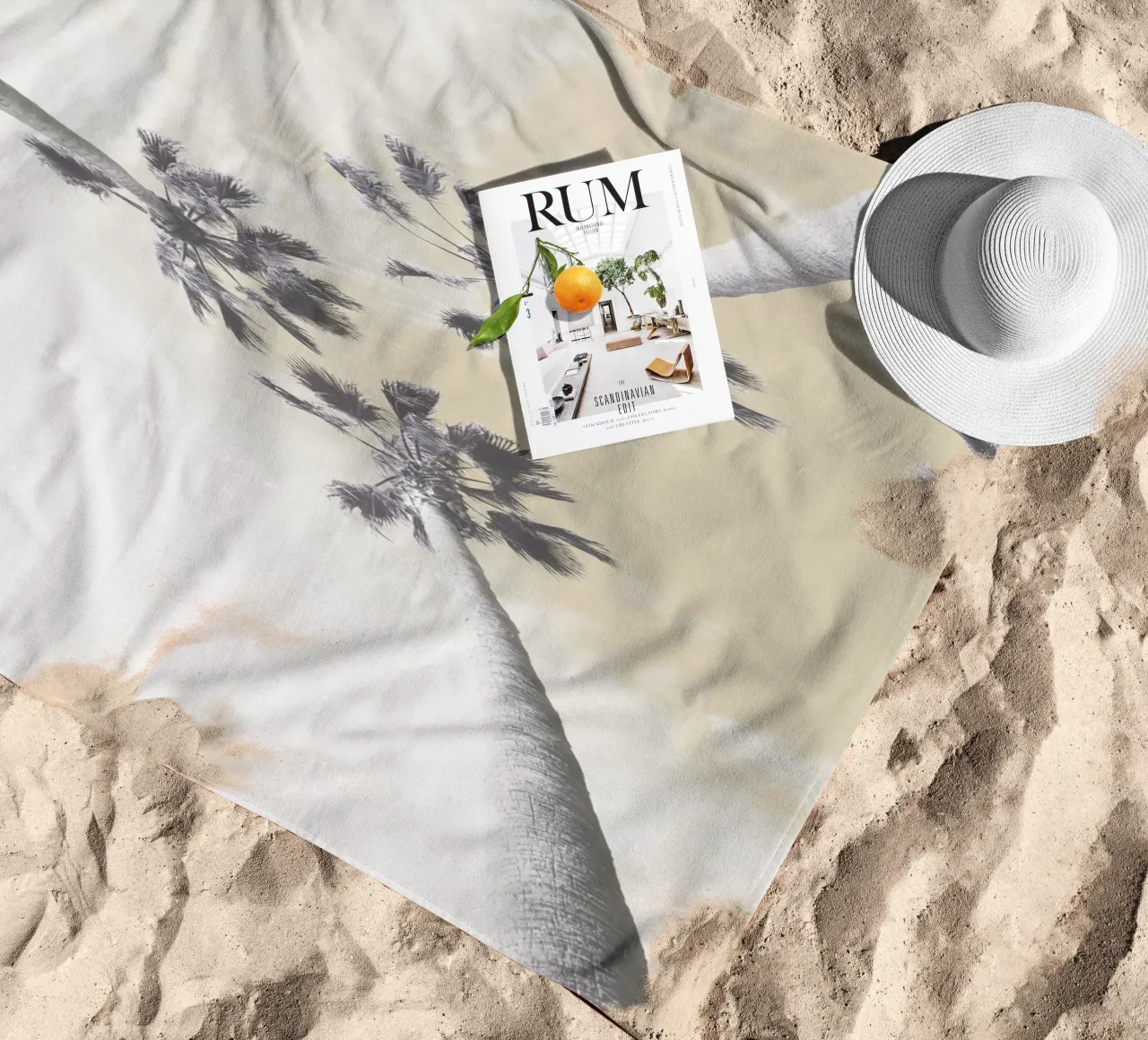 Abstract Palm Trees telo mare da Dagmar Pels