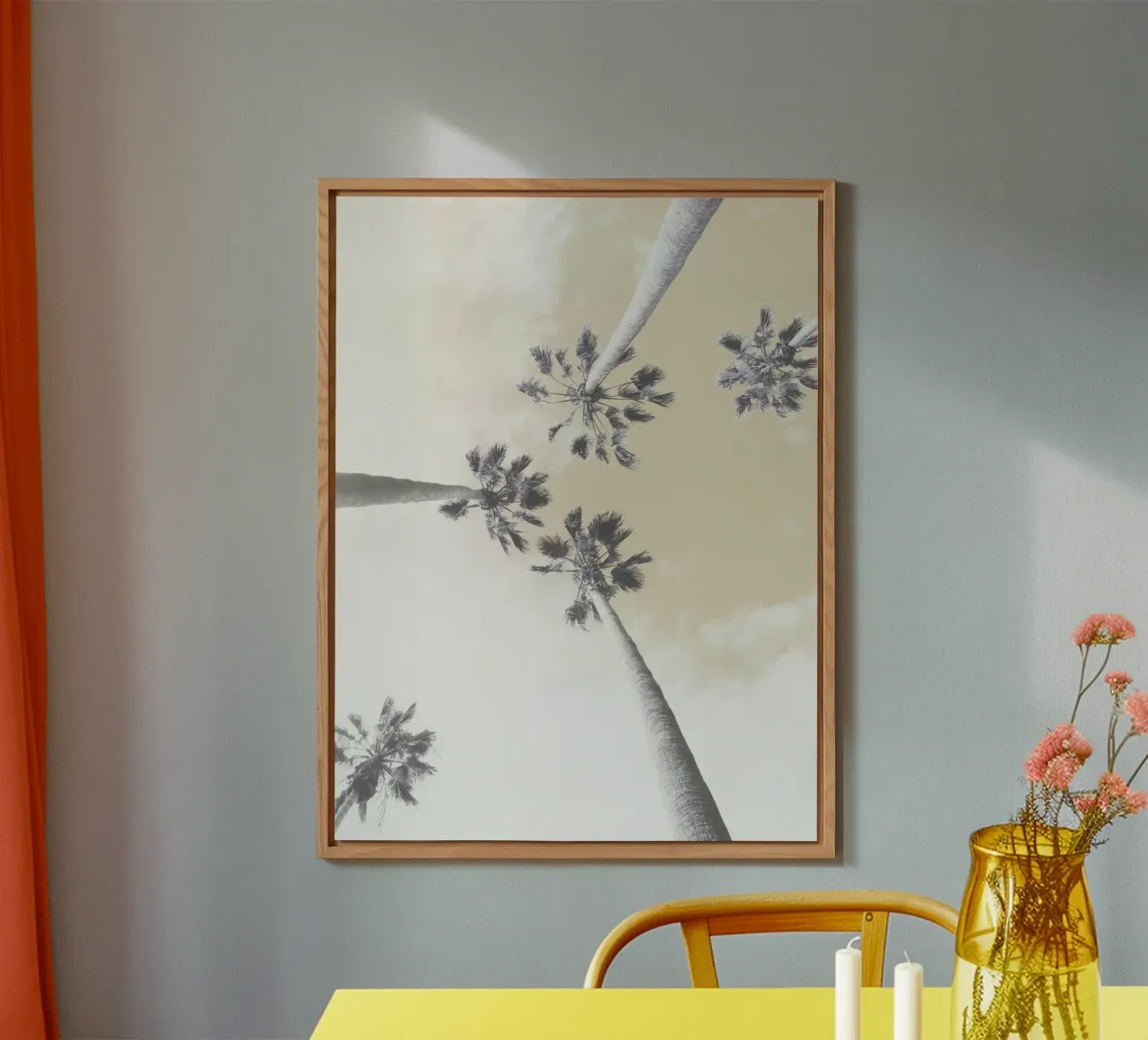 Abstract Palm Trees alluminio dibond da Dagmar Pels