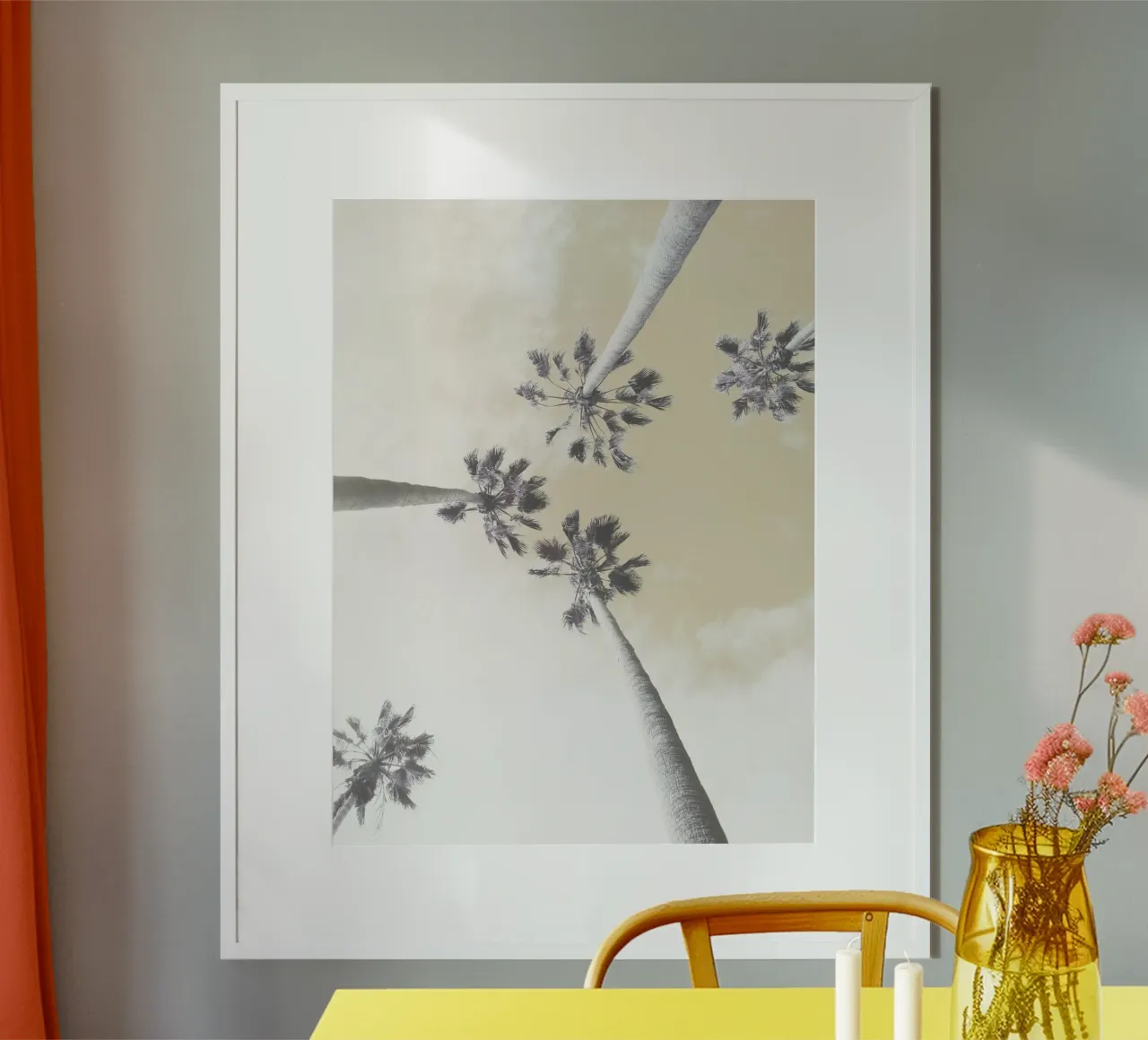 Abstract Palm Trees carta hahnemühle da Dagmar Pels