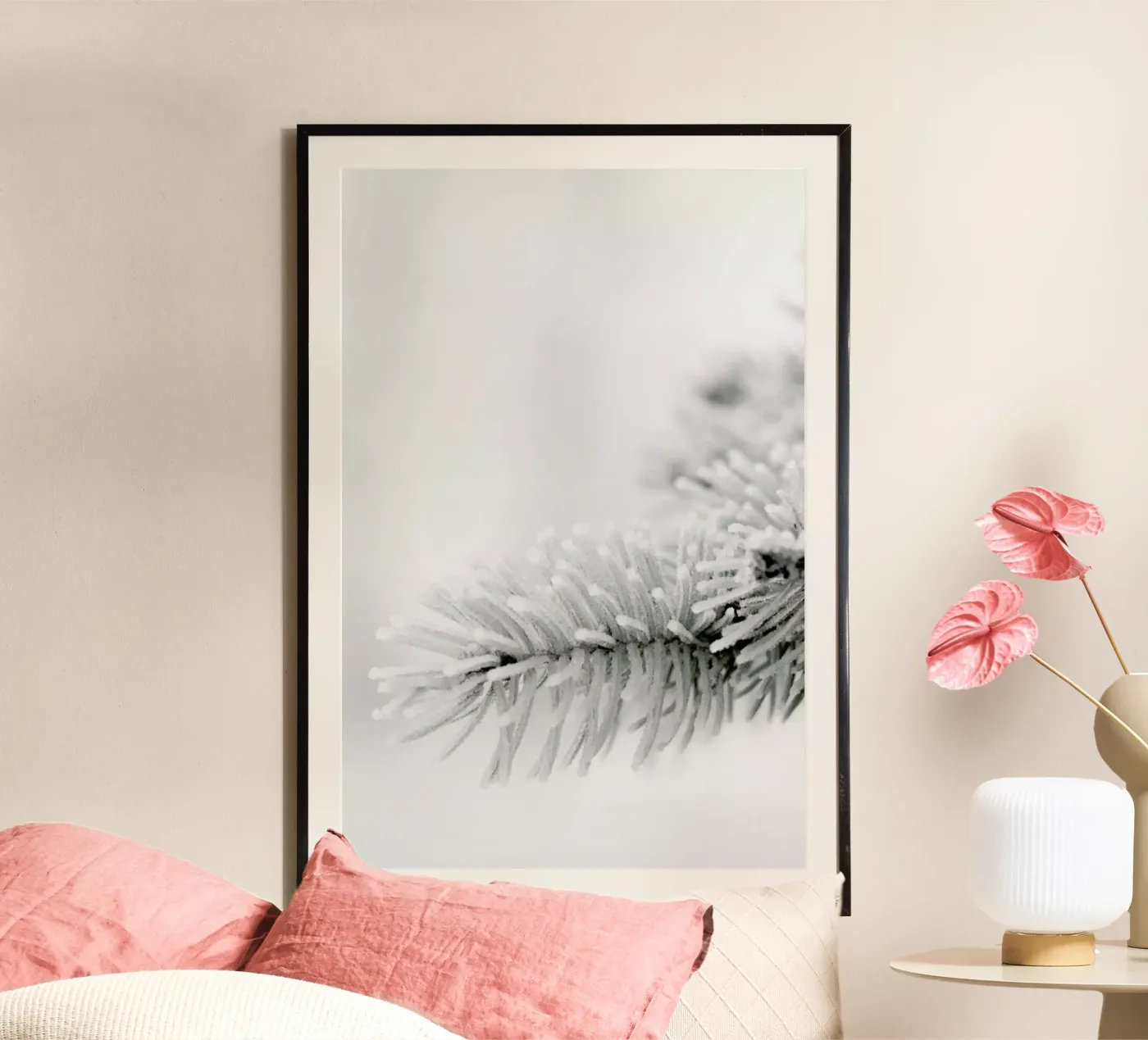 White Poster von Studio Nahili