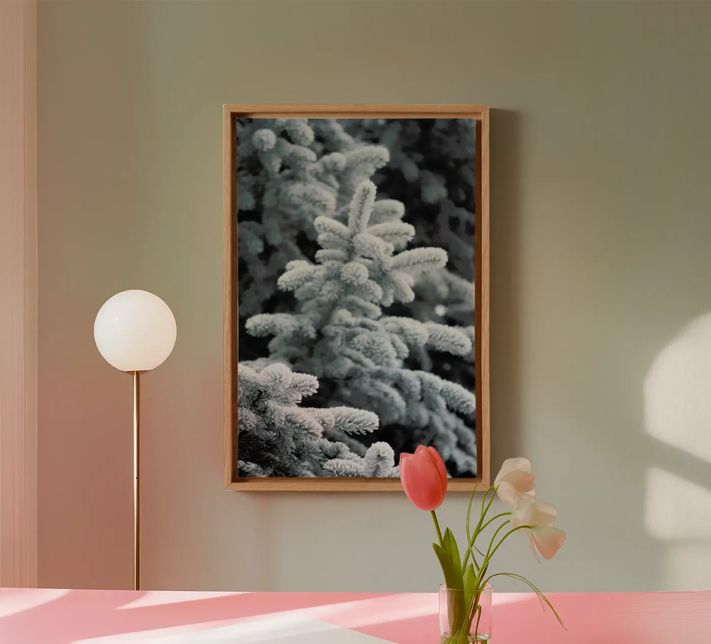 Winter Forest Leinwand von Studio Nahili