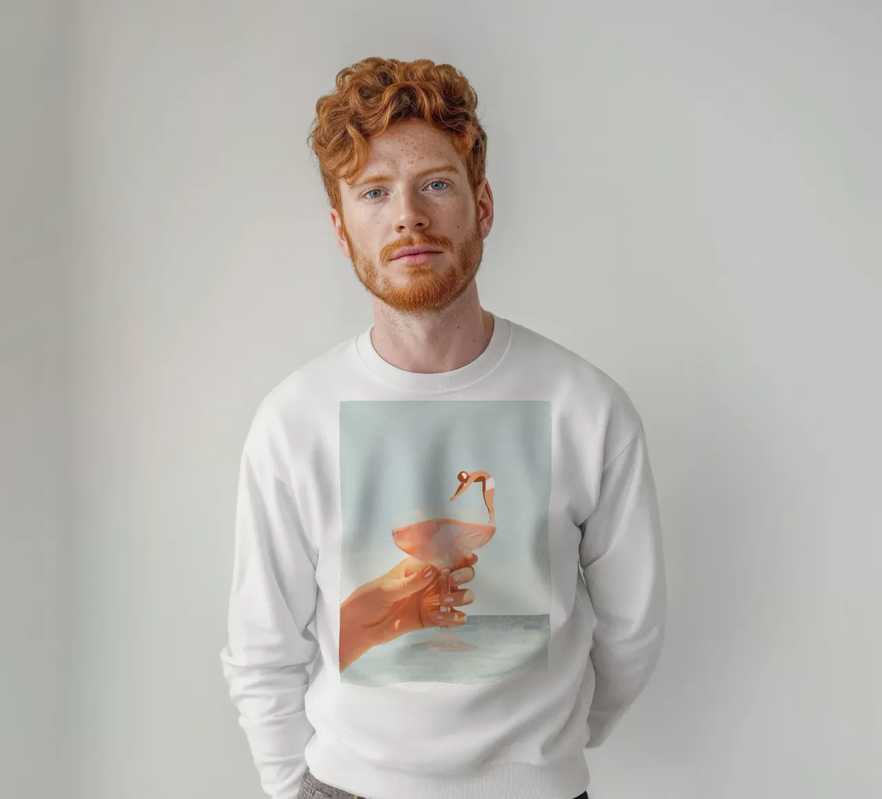 Sip And Dive - Cocktail Collage felpa da Dagmar Pels