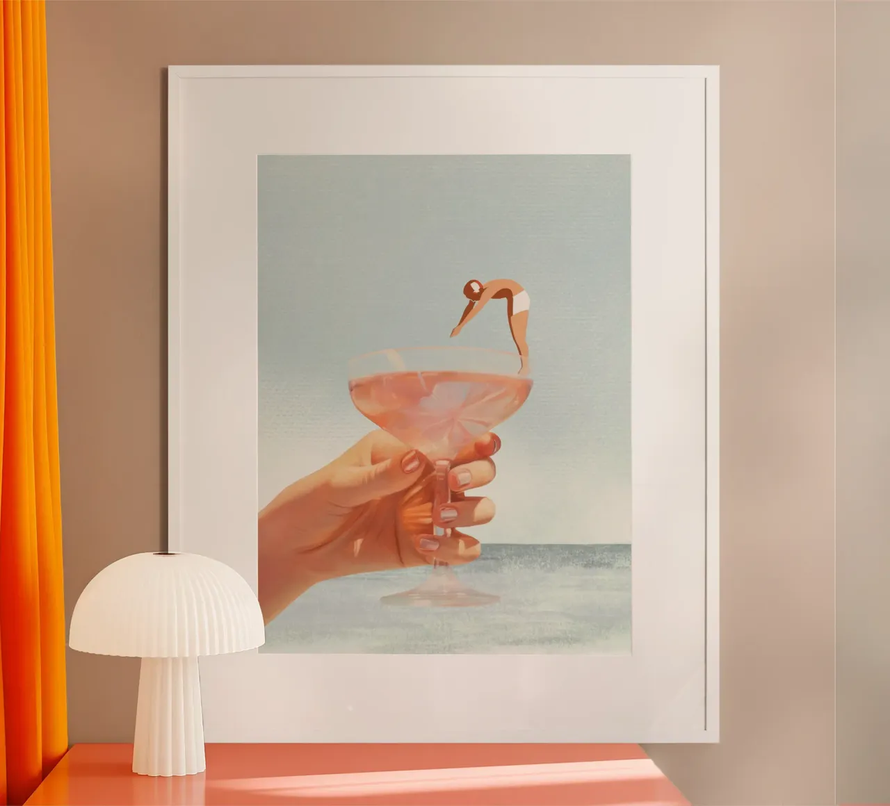 Sip And Dive - Cocktail Collage carta hahnemühle da Dagmar Pels