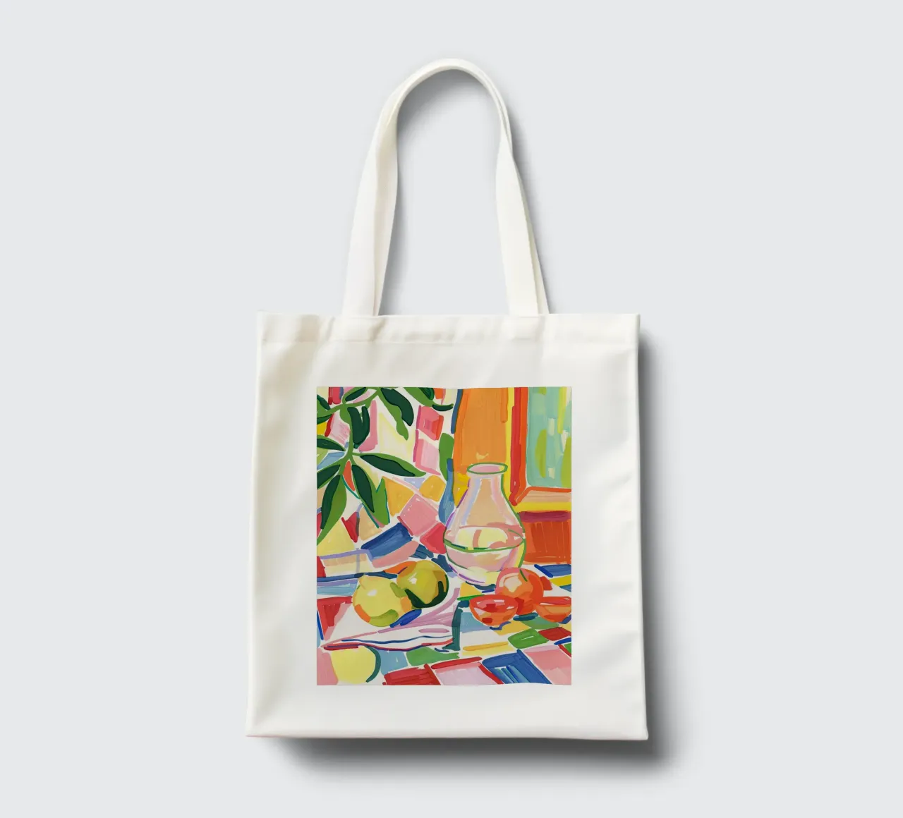Abstract Stilleven jute draagtas van DaarbyN
