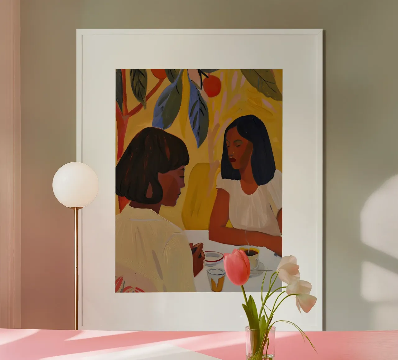 Amici che bevono caffè poster da DaarbyN