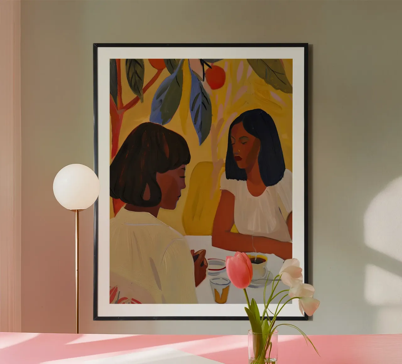 Amici che bevono caffè poster da DaarbyN