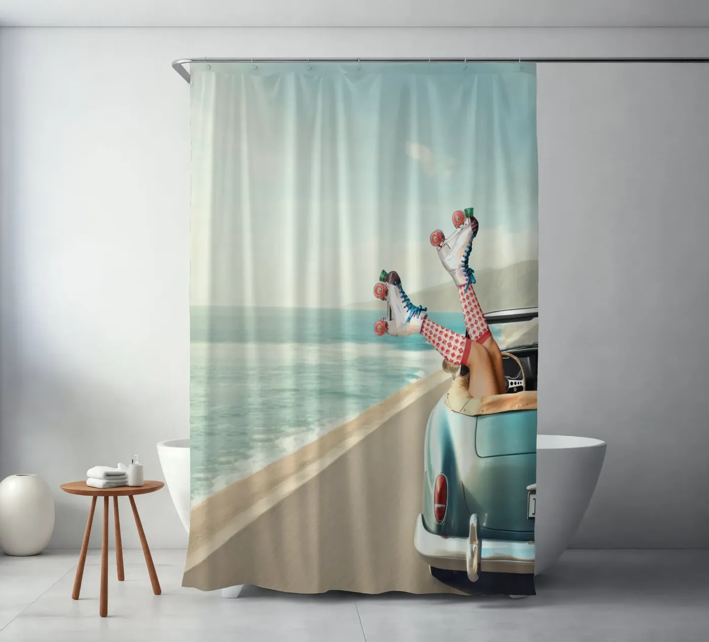 Let's Roll Duschvorhang von Dagmar Pels