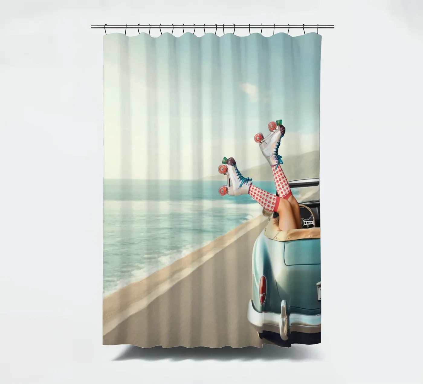 Let's Roll Duschvorhang von Dagmar Pels