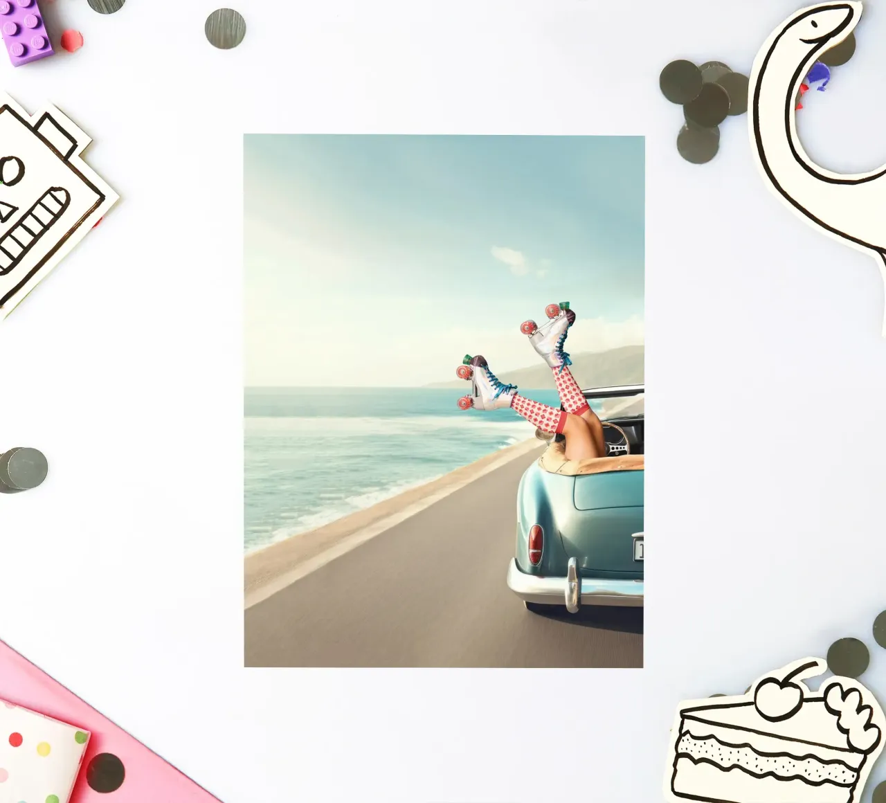 Let's Roll sticker by Dagmar Pels