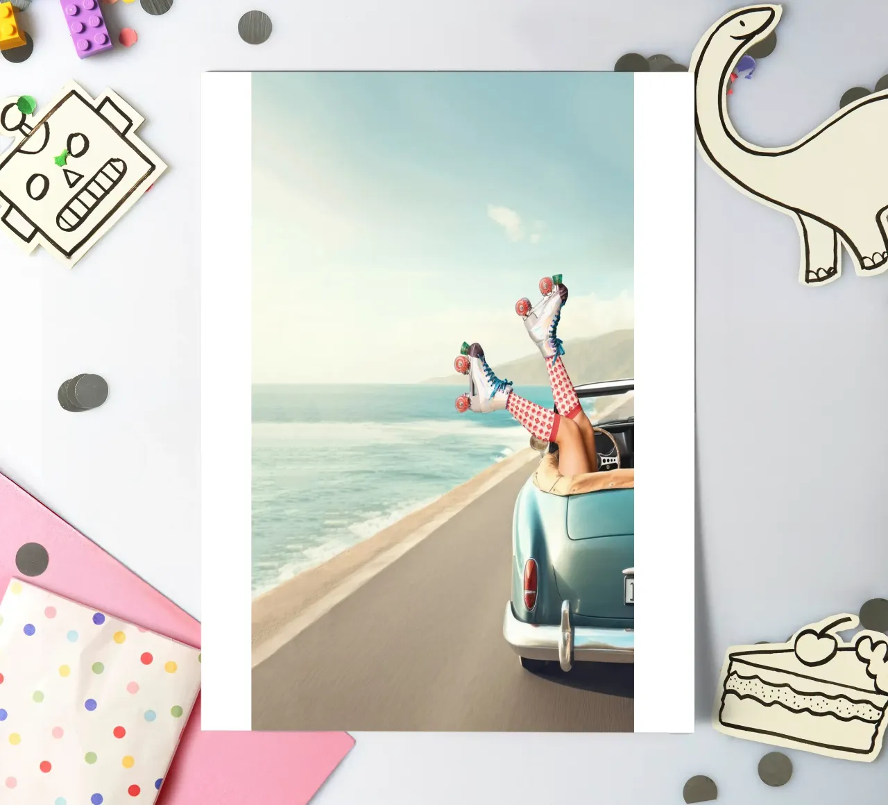 Let's Roll sticker sheet by Dagmar Pels