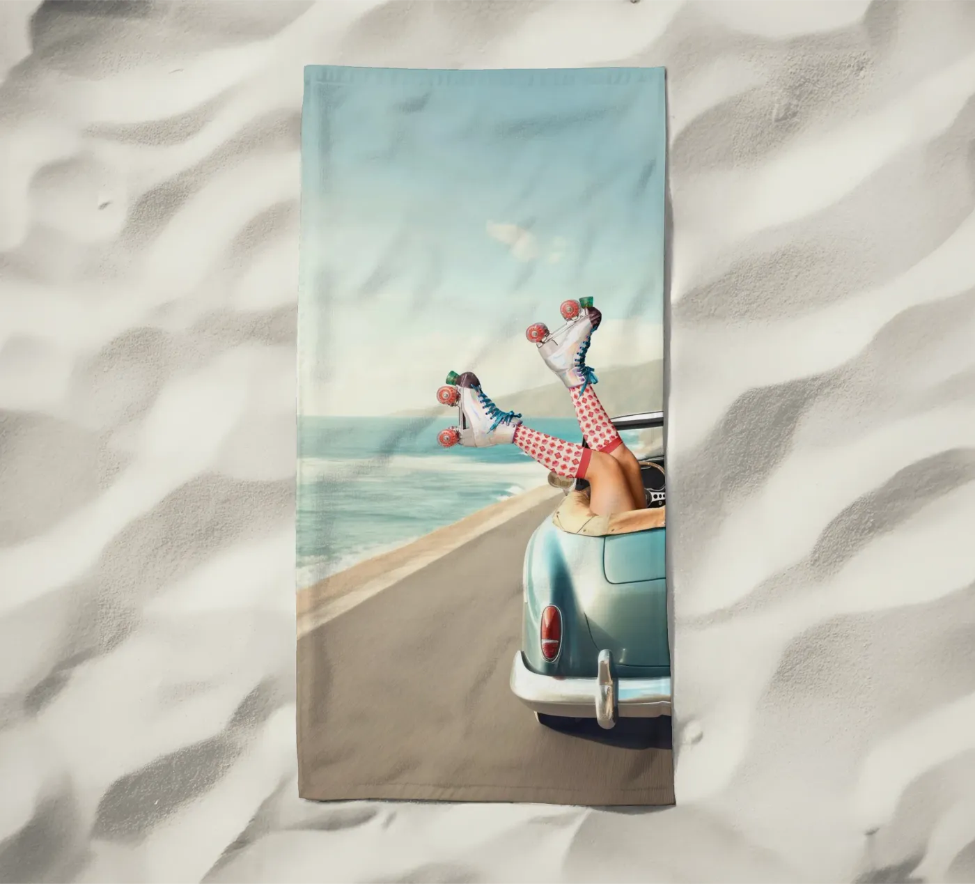 Let's Roll Strandtuch von Dagmar Pels