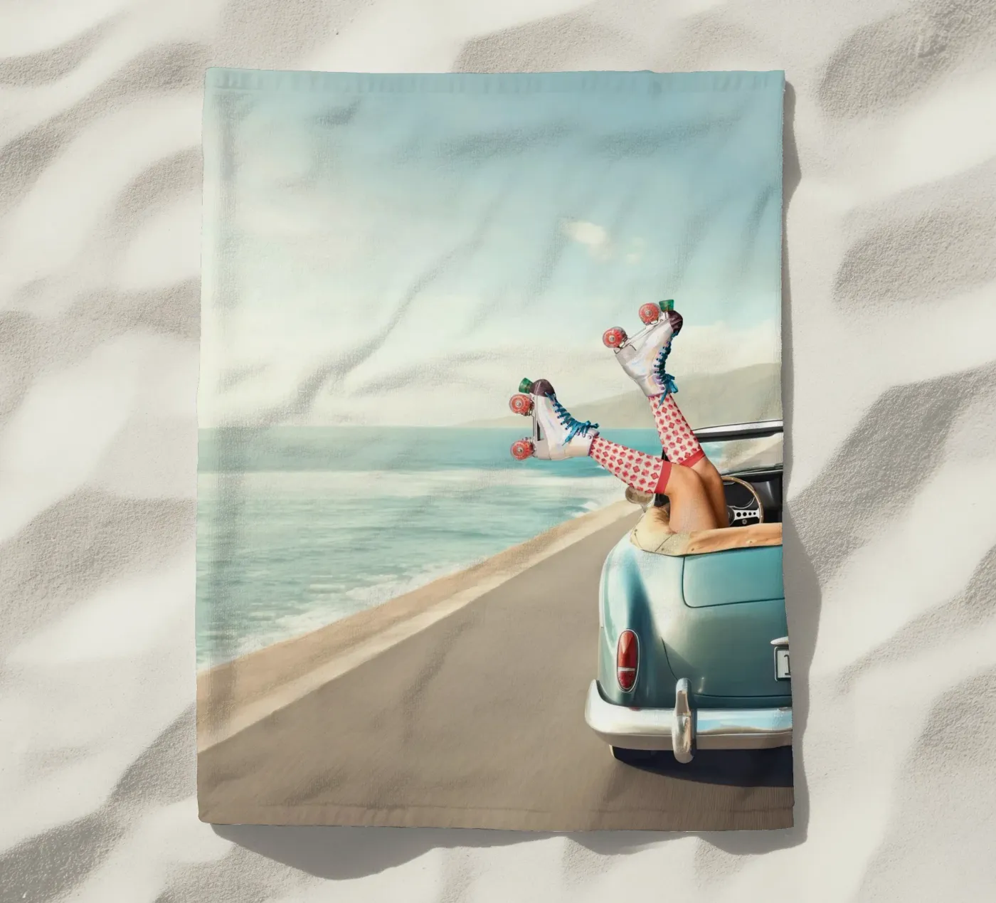 Let's Roll Strandtuch von Dagmar Pels