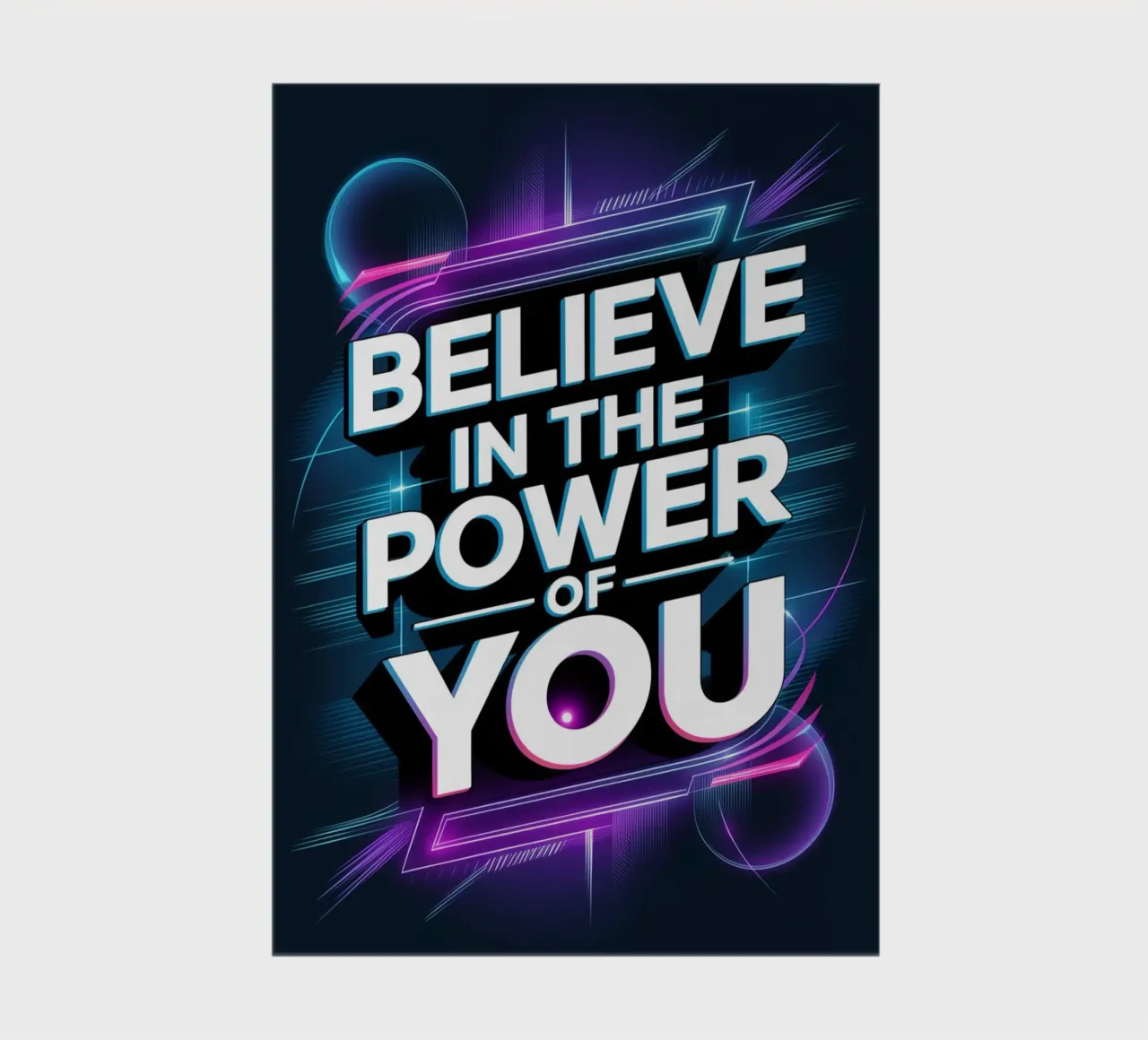 BELIEVE IN THE POWER OF YOU notebook by logic