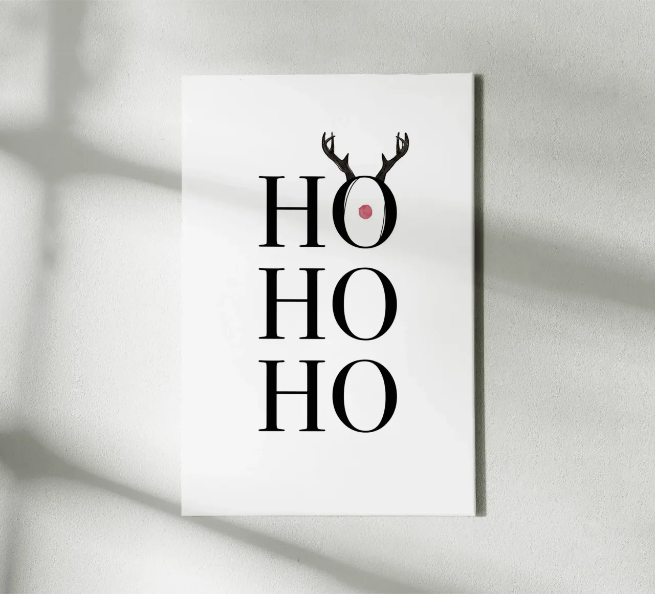 Hohoho Deer tela con Cornice a cassetta da KRUTH DESIGN