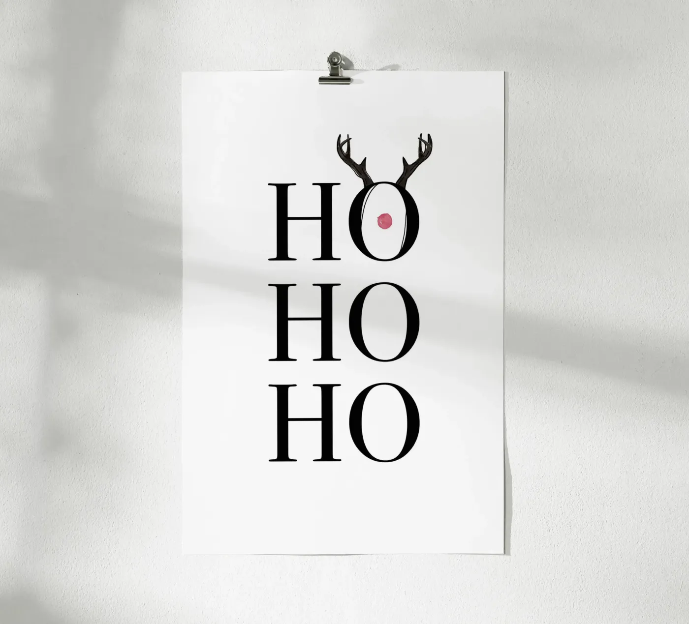 Hohoho Deer poster van KRUTH DESIGN