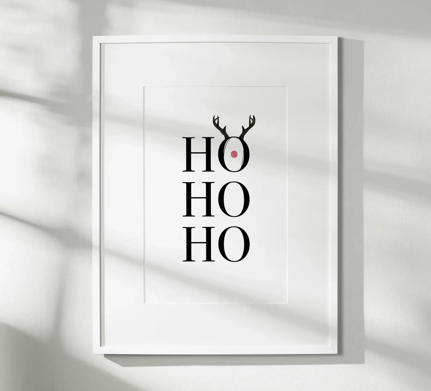 Hohoho Deer poster van KRUTH DESIGN
