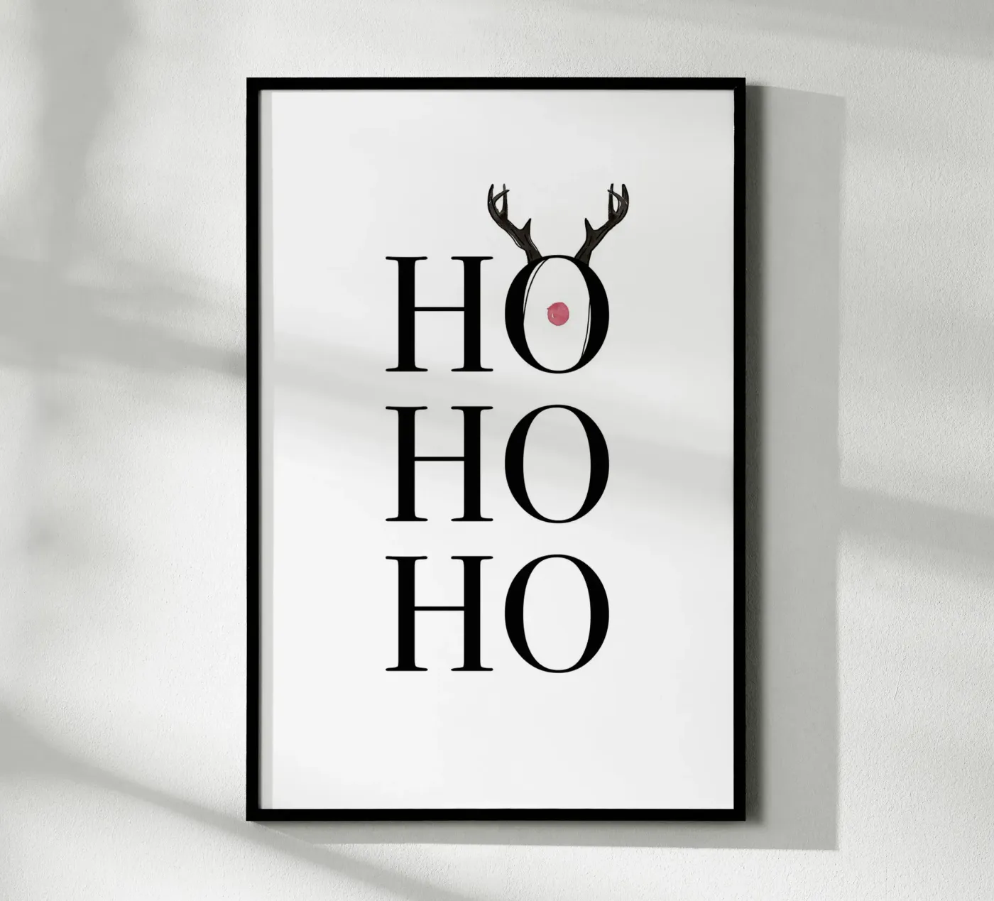 Hohoho Deer poster van KRUTH DESIGN