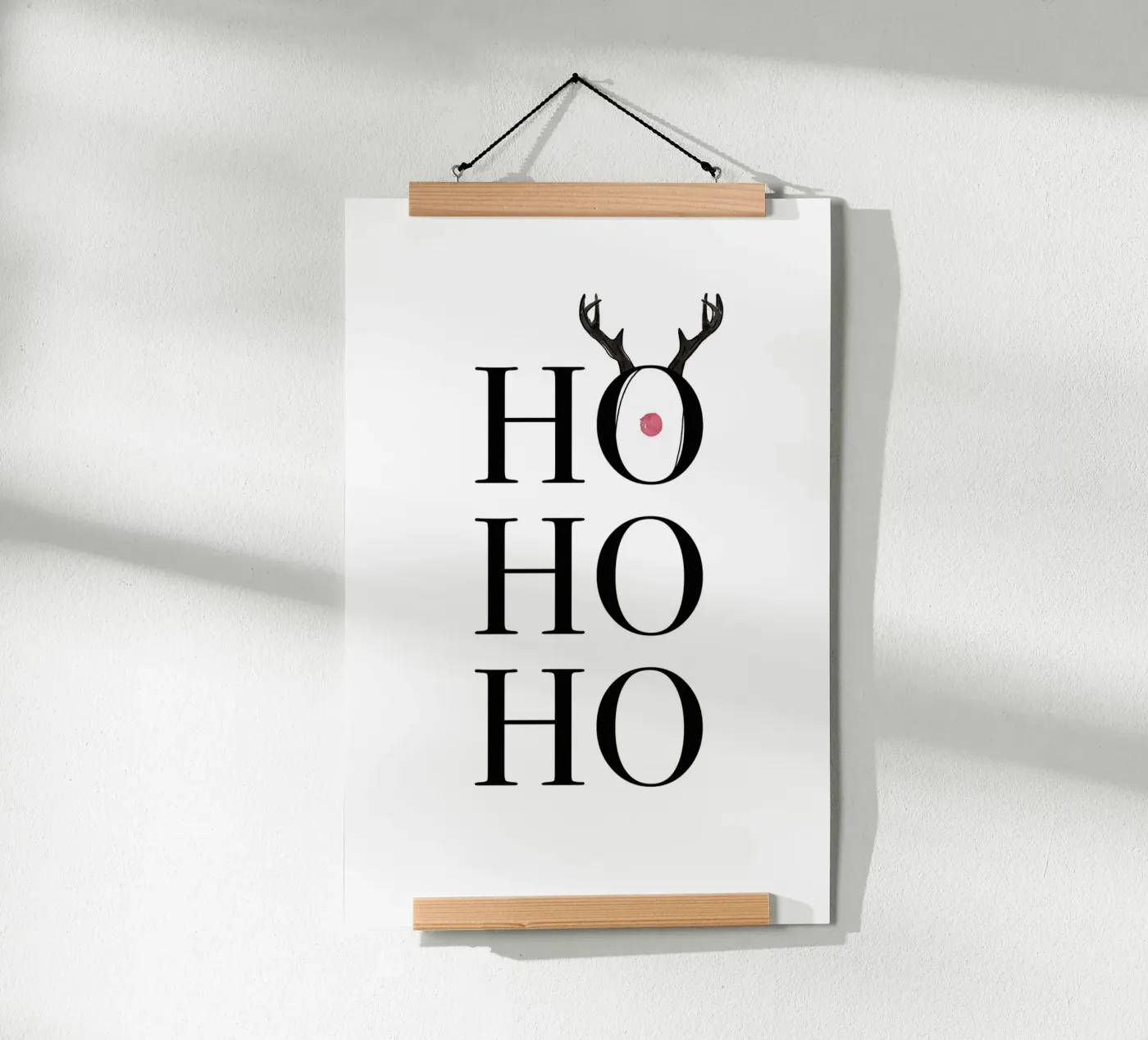 Hohoho Deer poster van KRUTH DESIGN