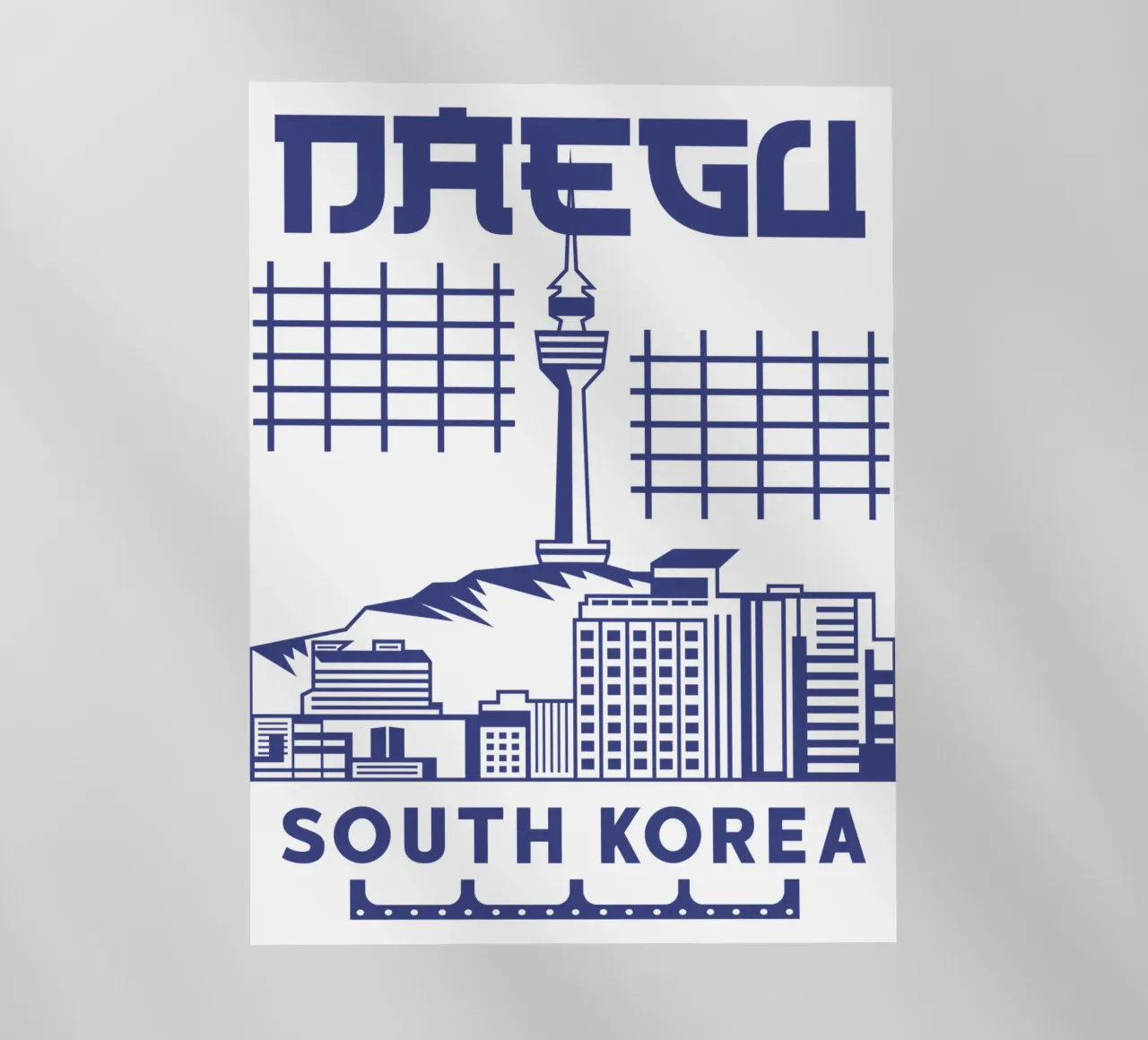 Daegu Città della Corea del Sud Arte Classica Design pellicola backlit da rivariahill