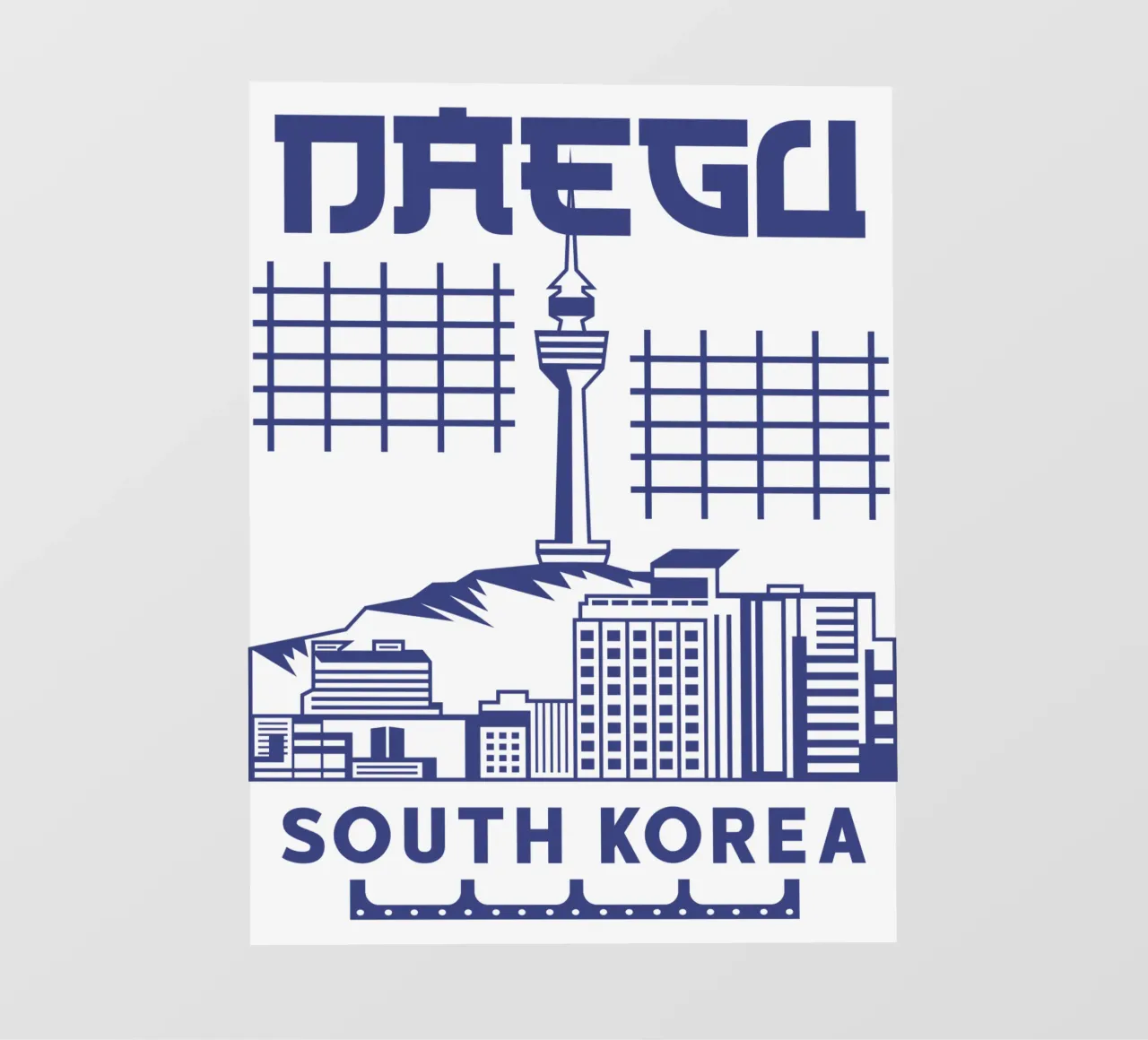 Daegu Città della Corea del Sud Arte Classica Design pellicola backlit da rivariahill
