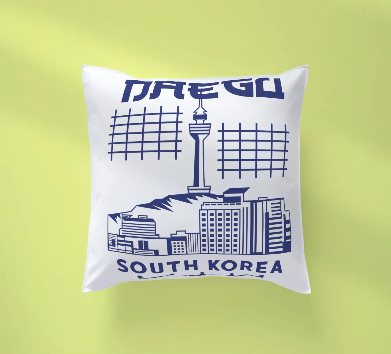 Daegu Città della Corea del Sud Arte Classica Design cuscino da rivariahill