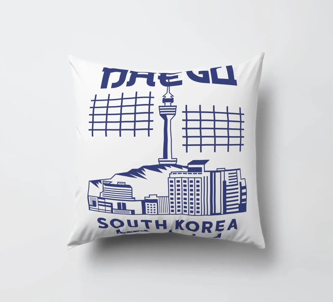 Daegu Città della Corea del Sud Arte Classica Design cuscino da rivariahill