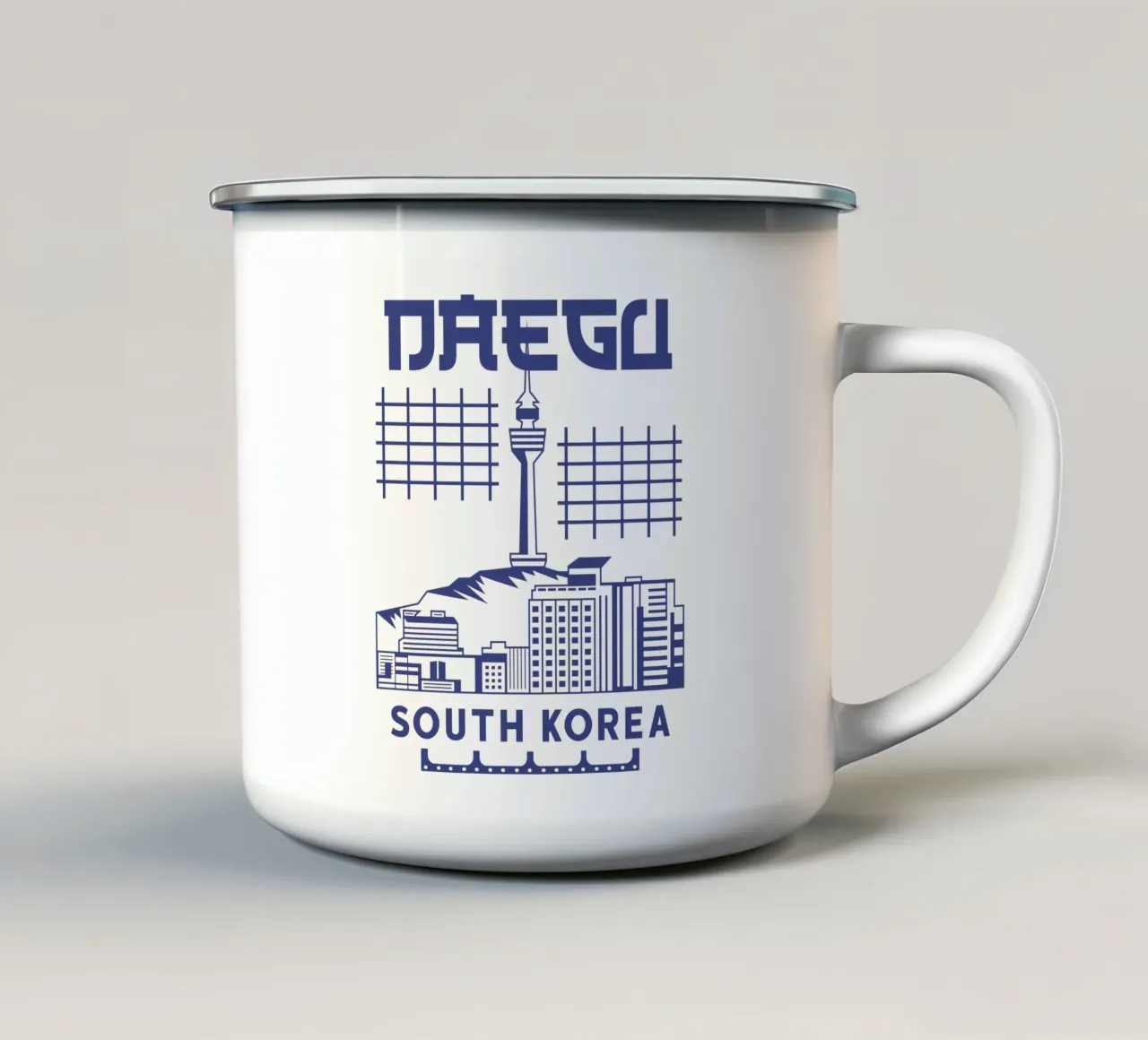 Daegu Città della Corea del Sud Arte Classica Design tazza in smalto da rivariahill