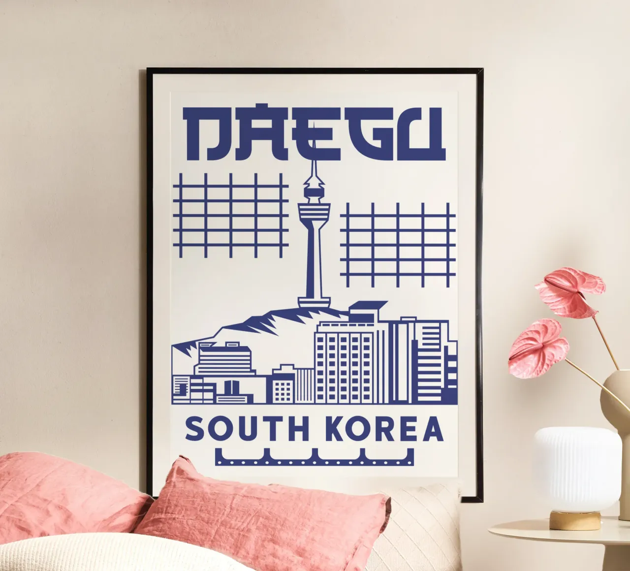 Daegu Stad Zuid-Korea Klassiek Kunstontwerp hahnemühle van rivariahill