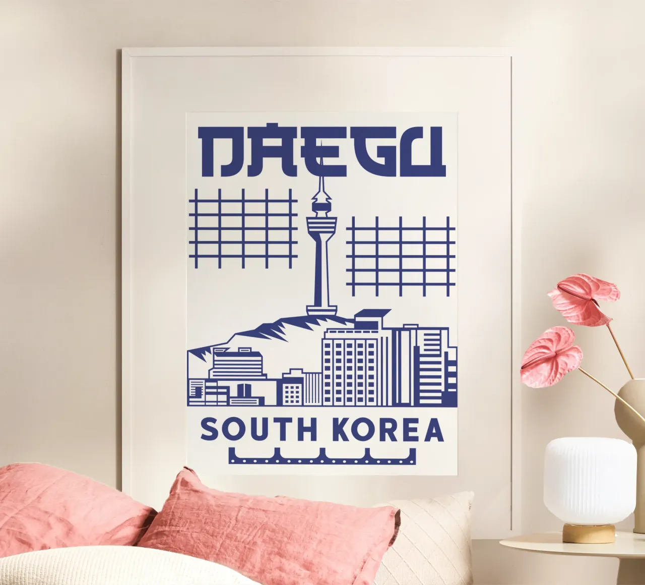 Daegu Stad Zuid-Korea Klassiek Kunstontwerp hahnemühle van rivariahill