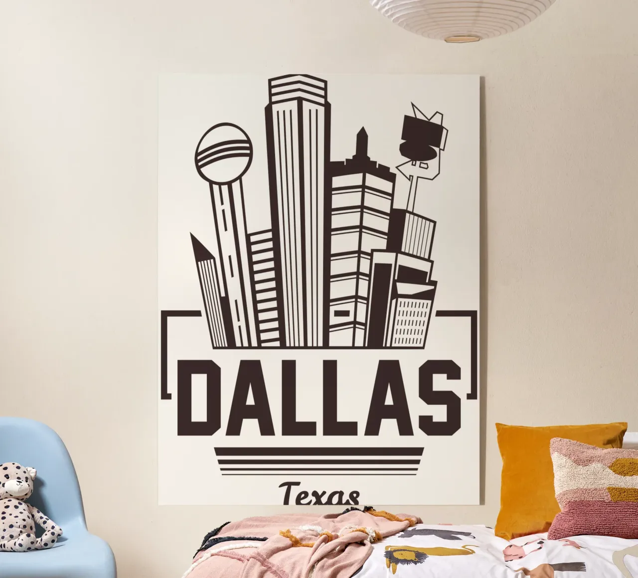 Dallas Texas US Classic Art Design acrylic glass by rivariahill
