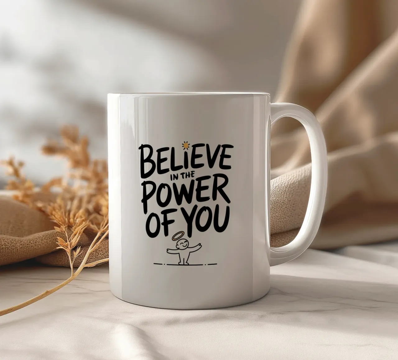 CREE EN TU PODER taza de cerámica de logic