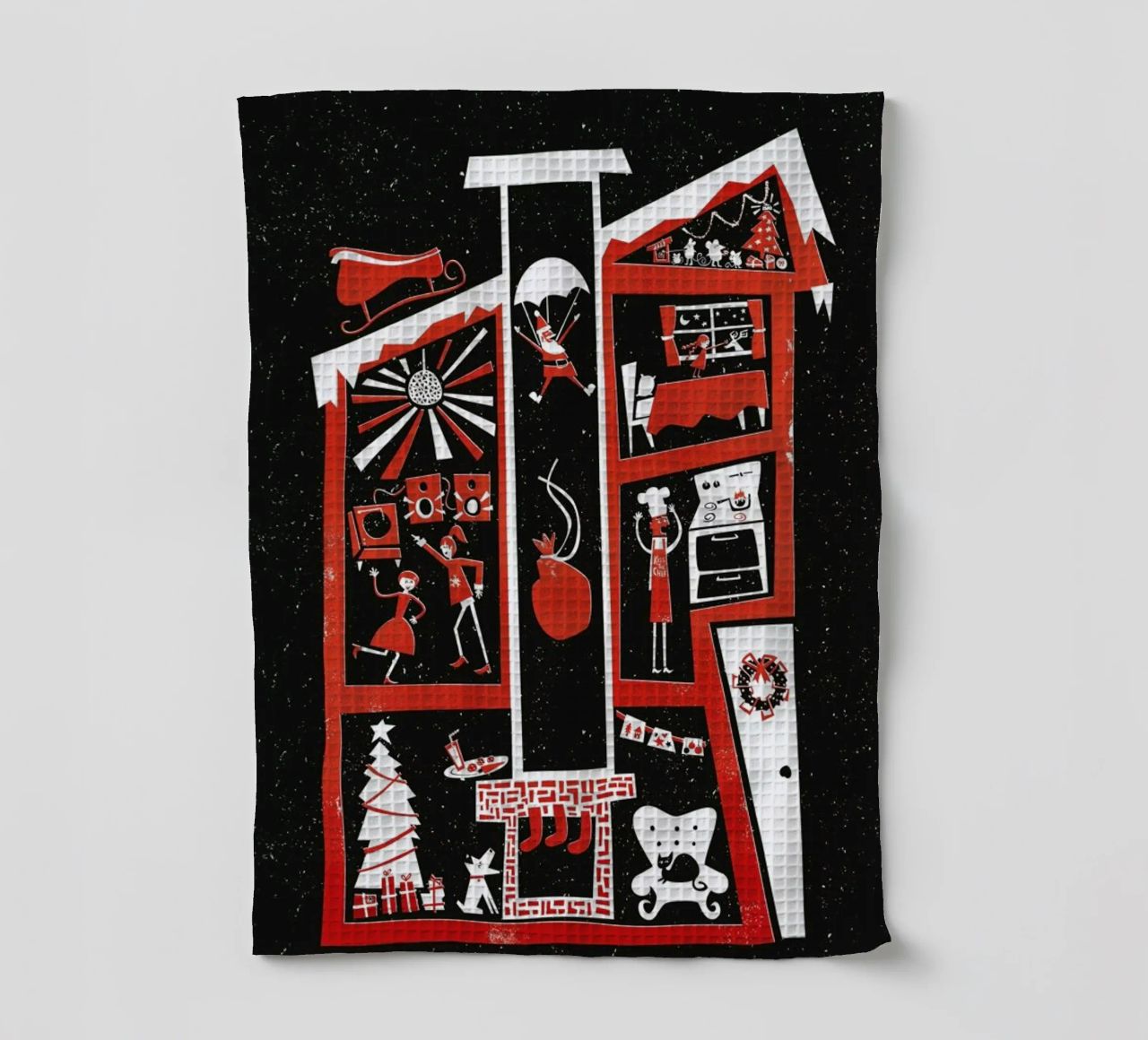Christmas Chaos torchon de Fox & Velvet