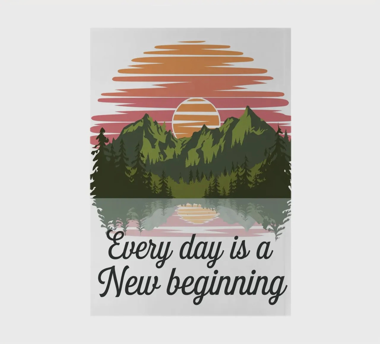Every day is a new beginning. notebook by logic