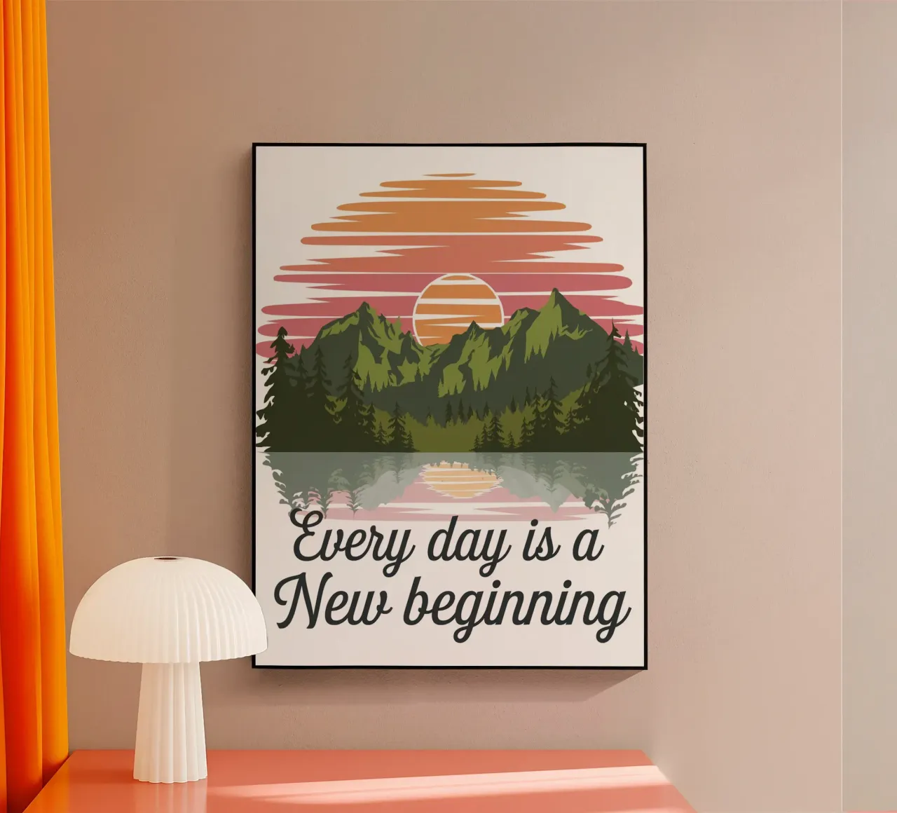 Cada día es un nuevo comienzo. metacrilato de logic