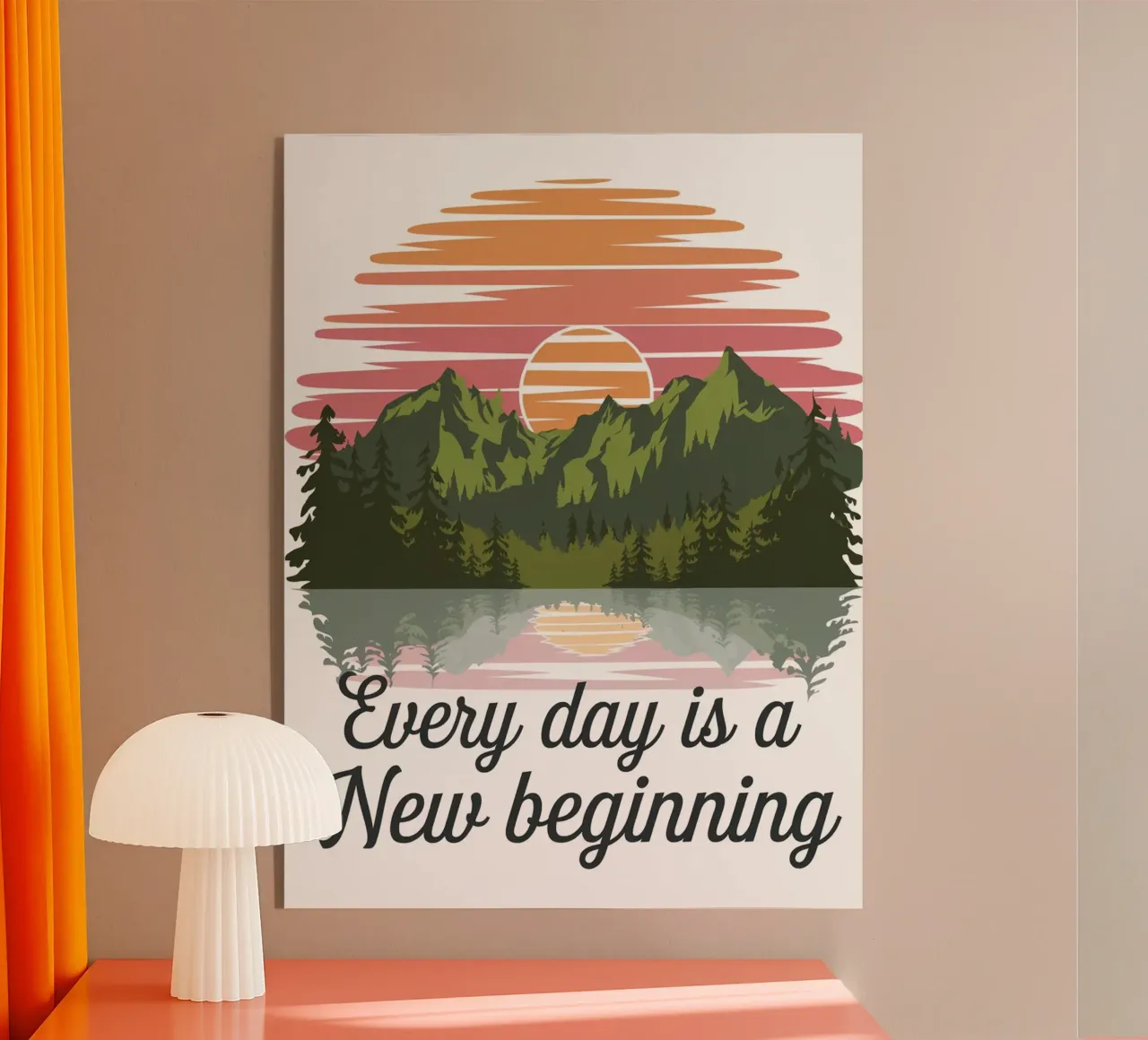 Cada día es un nuevo comienzo. metacrilato de logic