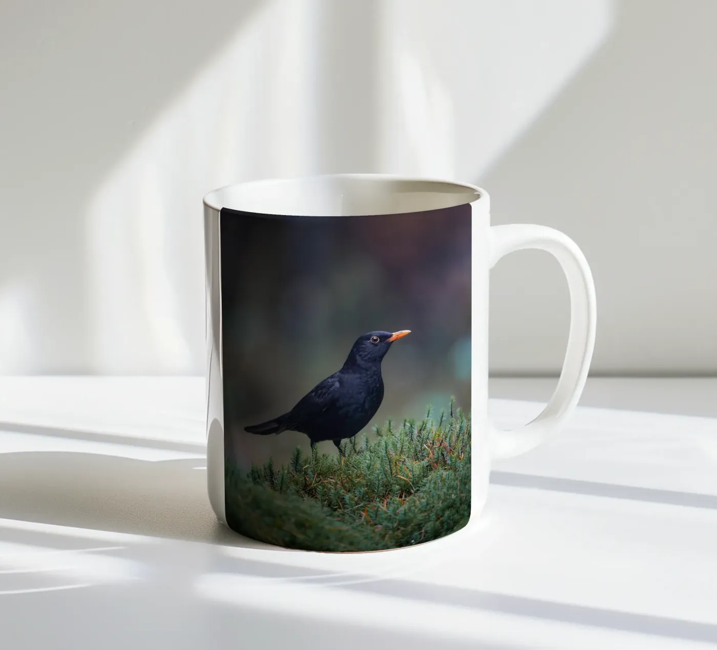 Blackbird ceramic mug by Tom's Wildlife
