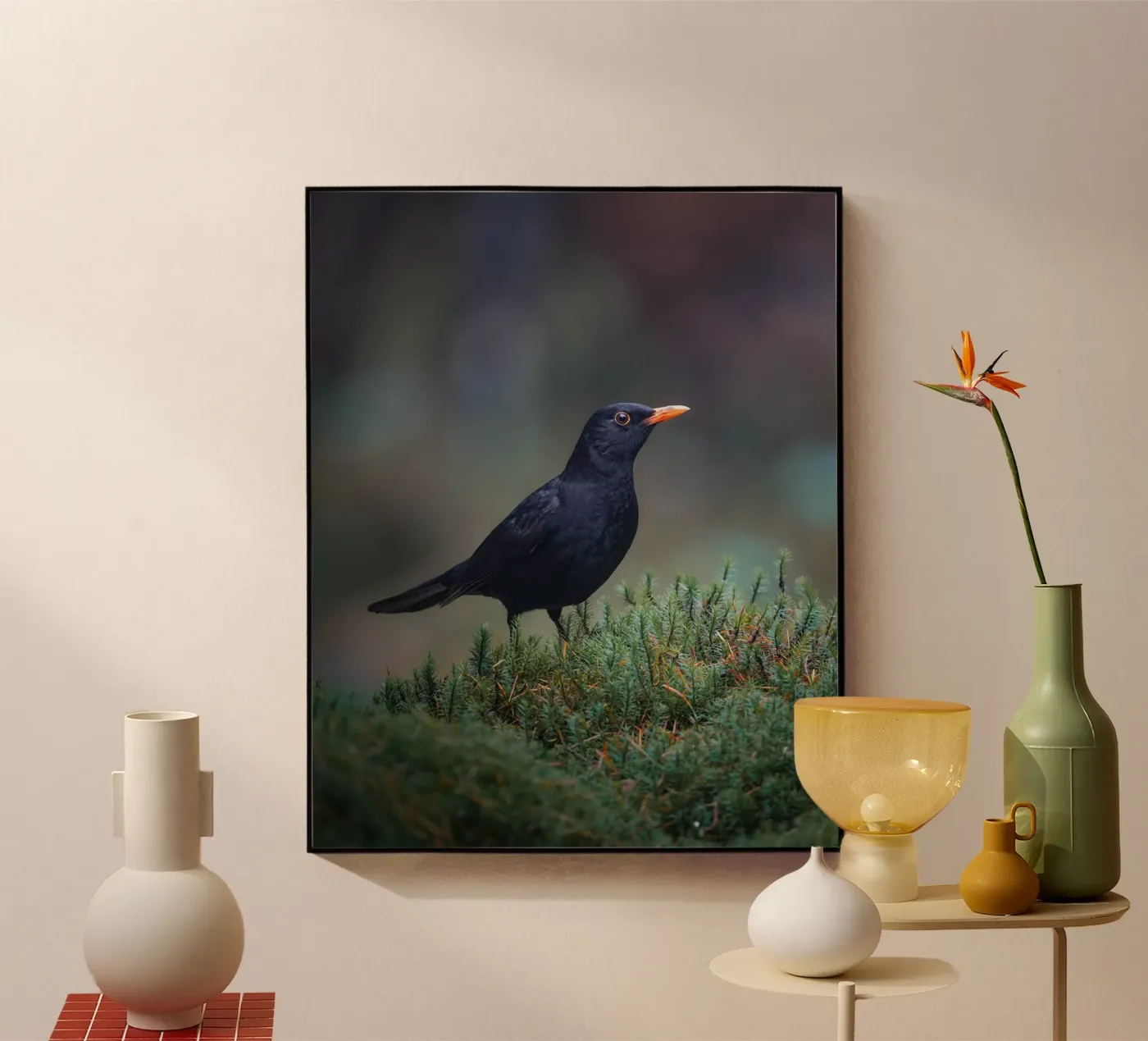 Merel acryl van Tom's Wildlife