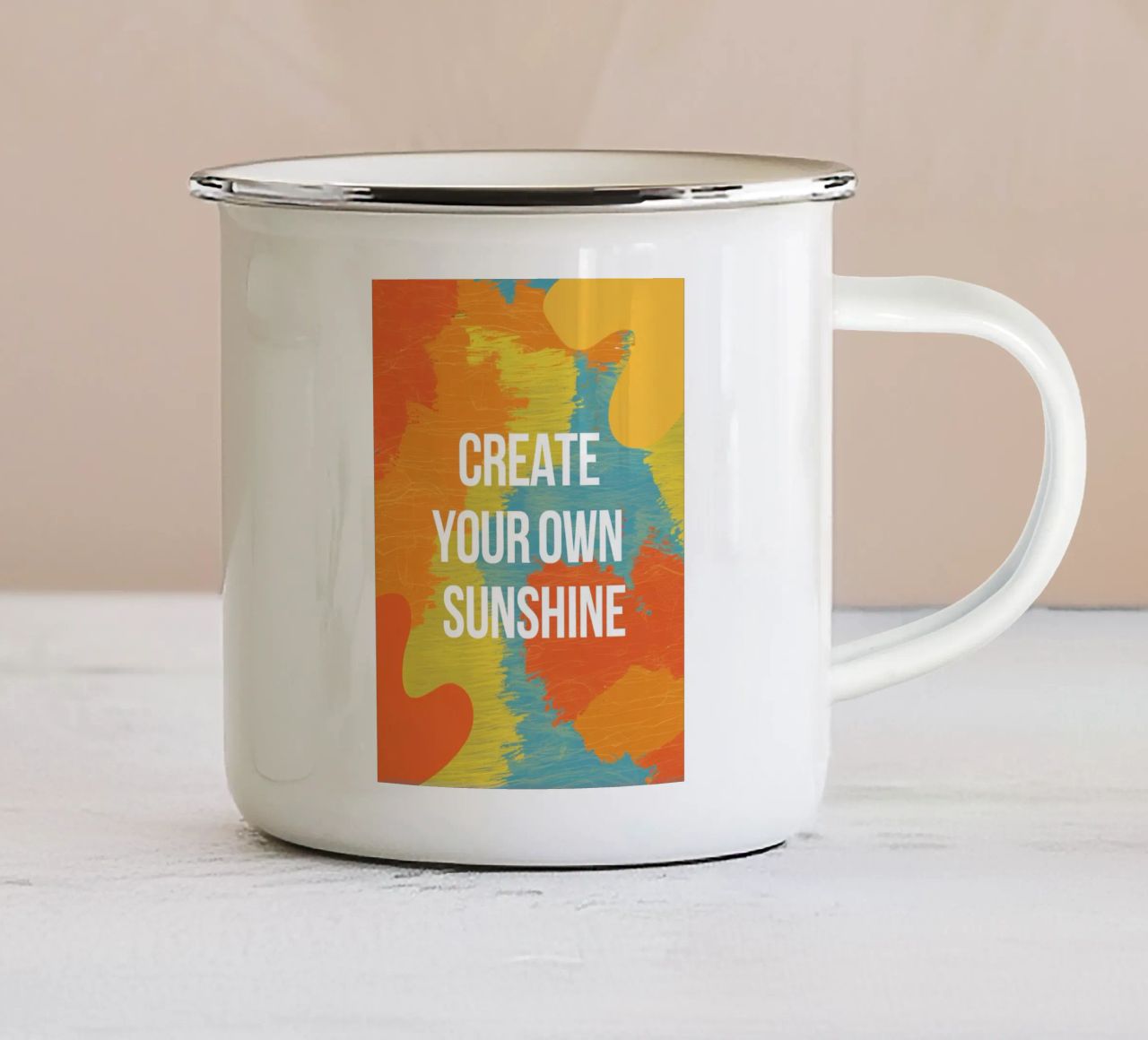 CREATE YOUR OWN SUNSHINE enamel mug by logic