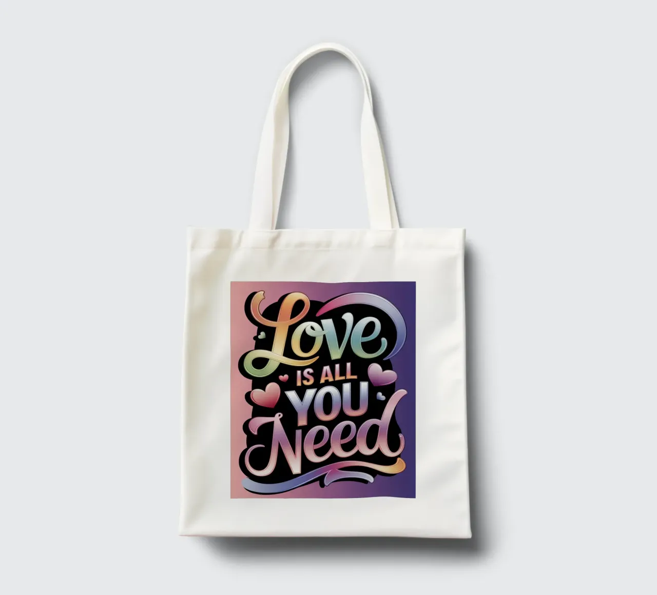 L'amore è tutto ciò che serve borsa in juta da logic