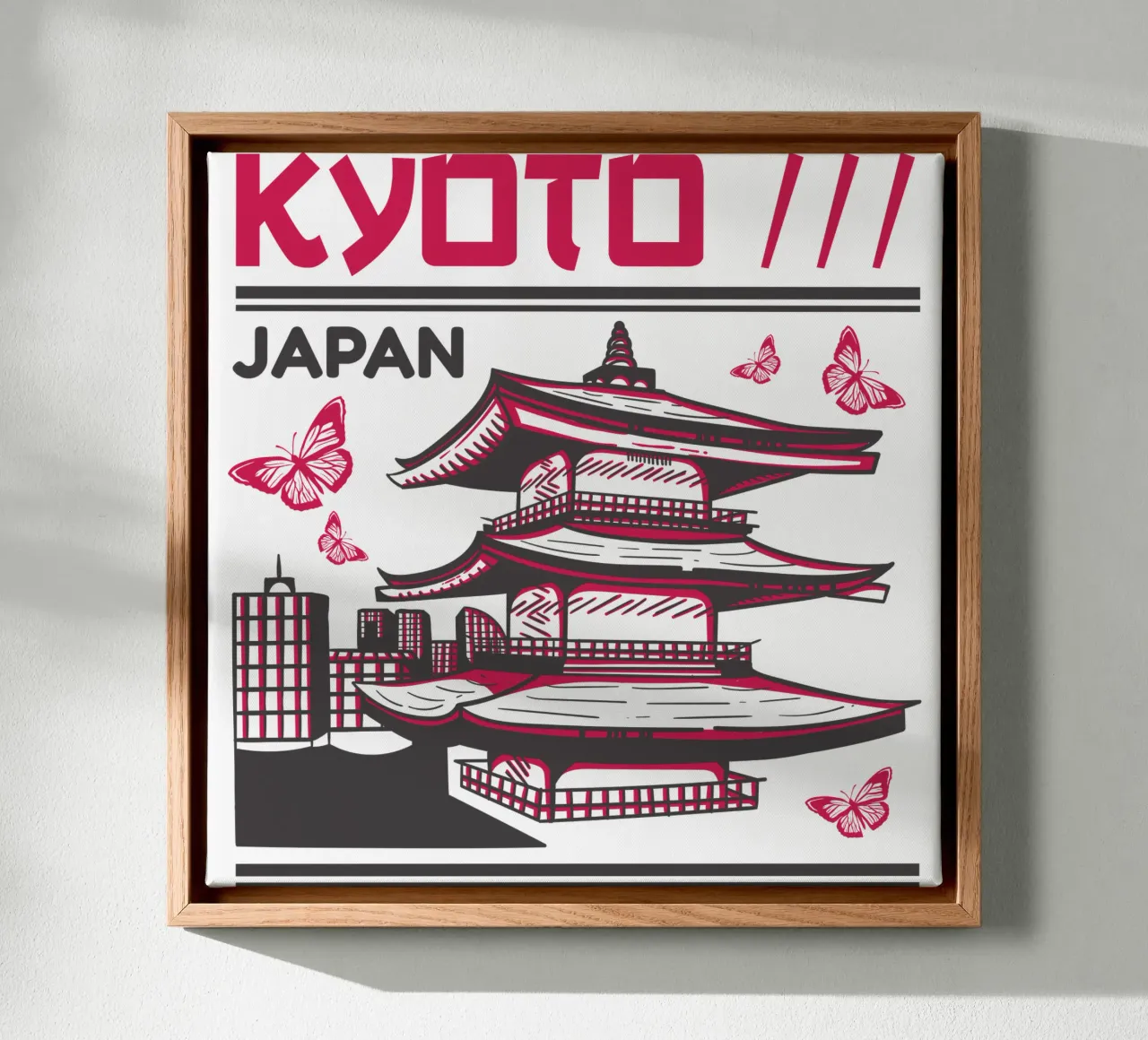 Kyoto - Japan Classic Art canvas by rivariahill